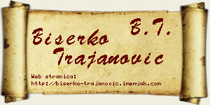 Biserko Trajanović vizit kartica